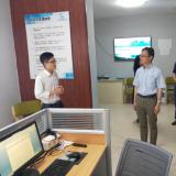 民政部社会福利中心党委书记、、市民政局、、区长等向导考察