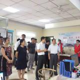 河东戋戋委书记李建成等向导冒雨到访asiagame智慧养老考察